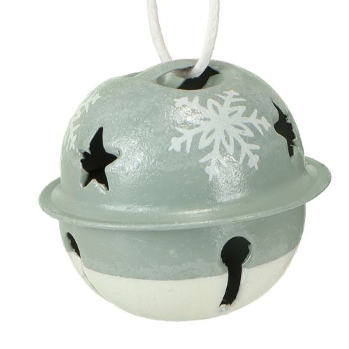Artículo Campanas de metal Campanas de Navidad Menta Beige Ø3cm 16uds