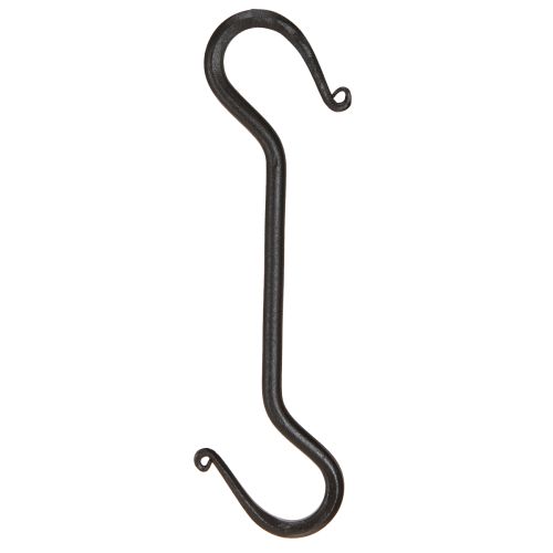 Gancho de metal negro para decoración para colgar 21 cm 2 piezas