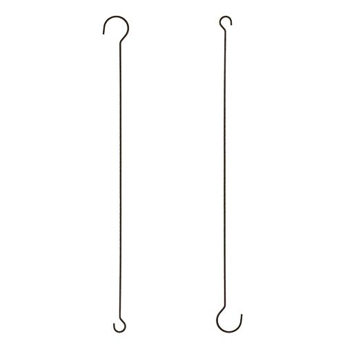 Floristik24 Ganchos de metal marrón 35cm 12pcs