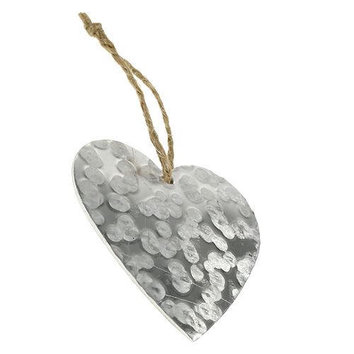 Floristik24 Corazón de metal para colgar 5,5cm 16uds