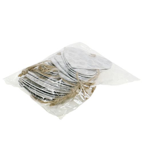Floristik24 Corazón de metal para colgar 5,5cm 16uds