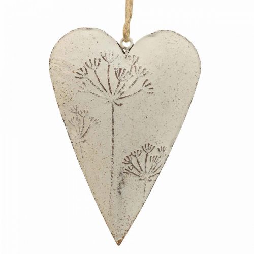 Floristik24 Corazón de metal, corazón decorativo para colgar, decoración de corazón H11cm 3pcs