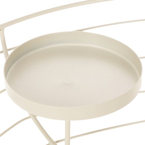Portavelas redondo para corona de Adviento con capacidad para cuatro velas pequeñas o velas largas, 35 cm. | Floristik24.es