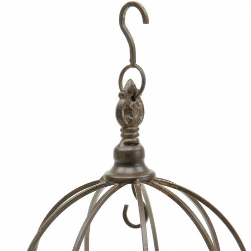 Artículo Perchero de cocina corona de metal antiguo Ø22cm H28cm
