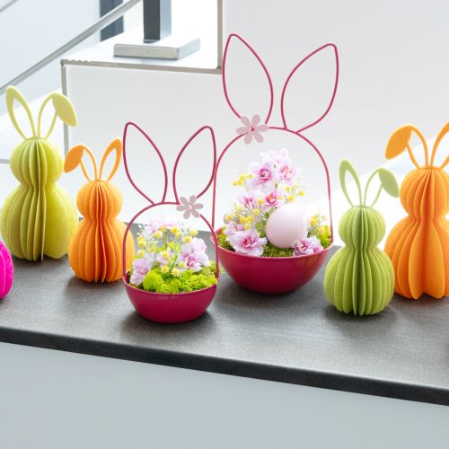 Artículo Maceta de conejo para decoración de primavera y Pascua, salón, cocina, jardín, 33cm