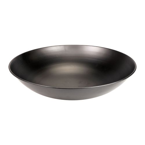 Cuenco metálico decorativo cuenco metálico redondo negro con base Ø40cm