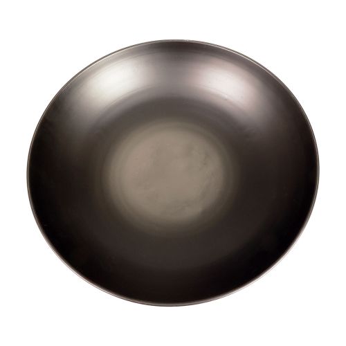 Floristik24 Cuenco metálico decorativo cuenco metálico redondo negro con base Ø40cm