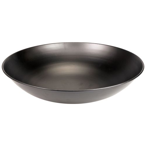 Floristik24 Cuenco metálico decorativo cuenco metálico redondo negro con base Ø50cm