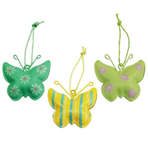 Floristik24 Mariposas de metal para colgar 4,5cm 9pcs