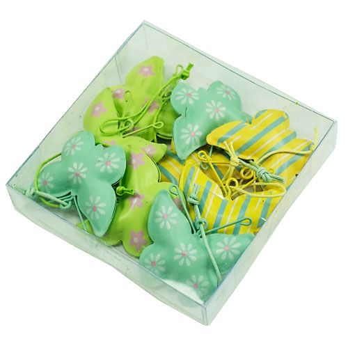 Floristik24 Mariposas de metal para colgar 4,5cm 9pcs