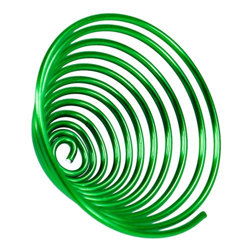 Artículo Alambre caracol metal caracol manzana verde 2mm 120cm 2pcs