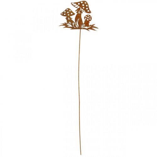 Floristik24 Tapones de otoño setas, decoración de metal, pátina de tapón de flores 39cm
