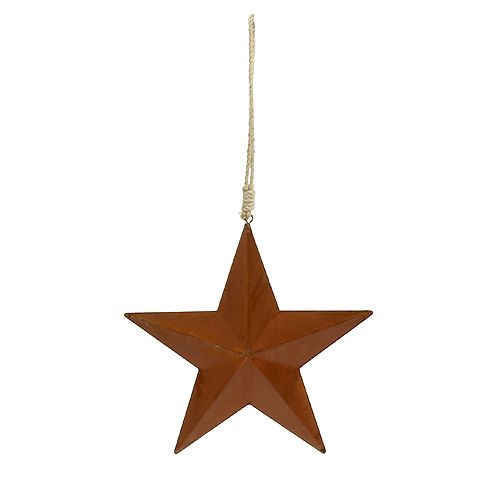 Estrella de metal para colgar óxido 21cm