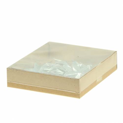 Floristik24 Estrella metal plata 4cm 48uds
