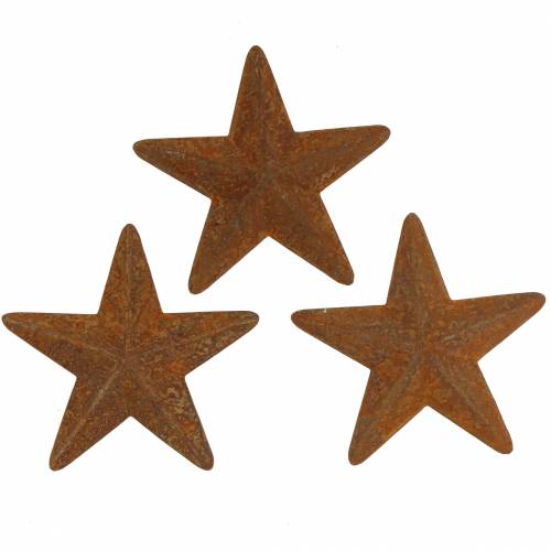 Floristik24 Estrella pátina metal 5cm 24 piezas