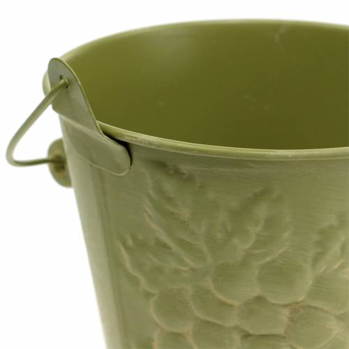 Floristik24 Cubo decorativo frutas amarillo, naranja, verde lavado Ø12.5cm H12cm juego de 3