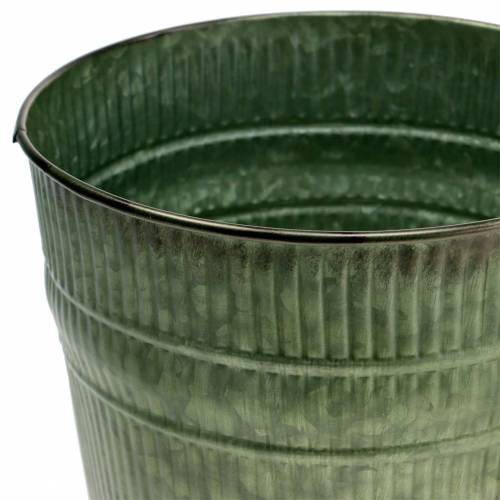 Floristik24 Macetero naranja, marrón, verde Ø15cm H14cm juego de 3
