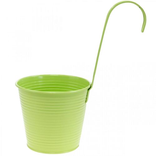 Floristik24 Macetero para colgar, decoración balcón, macetero verde Ø13,5cm
