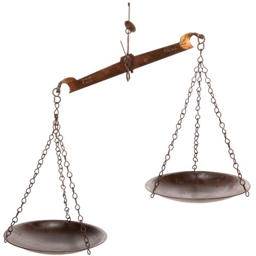 Floristik24 Báscula decorativa de diseño nostálgico para la cocina y el salón, estilo vintage, 58 cm.