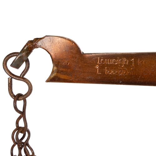 Artículo Báscula decorativa de diseño nostálgico para la cocina y el salón, estilo vintage, 58 cm.