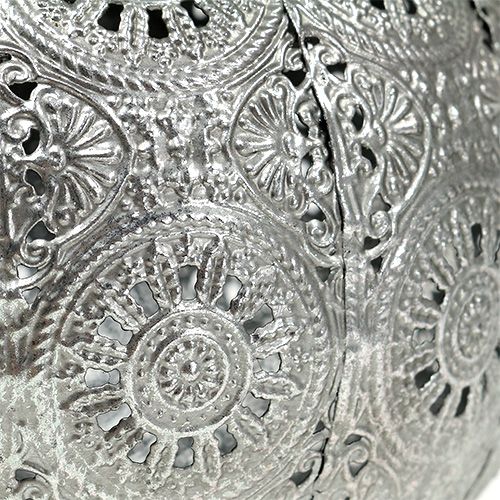 Floristik24 Viento de metal plateado oriental Ø17,5cm H12cm