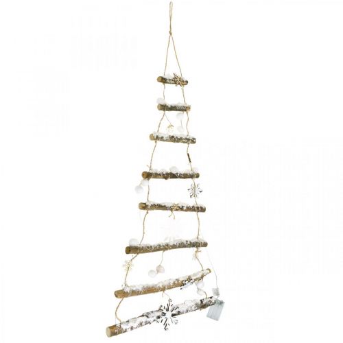 Artículo Árbol de decoración de ventana con luces navideñas LED H100×W45cm