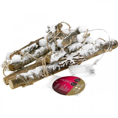 Floristik24 Árbol de decoración de ventana con luces navideñas LED H100×W45cm