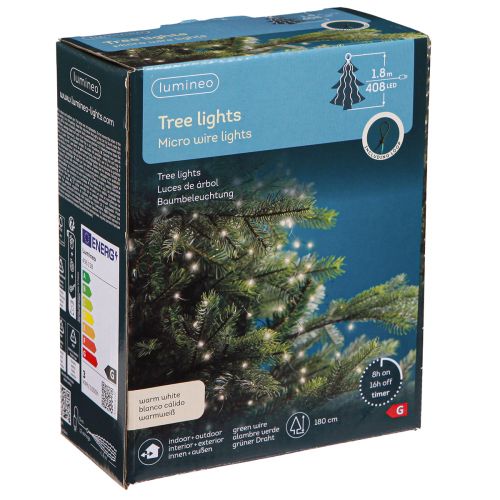 Artículo Guirnalda de luces micro LED Luces navideñas temporizador 180 cm