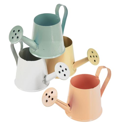 Artículo Mini regadera de metal decorativa primavera 4 colores 5cm 8 piezas