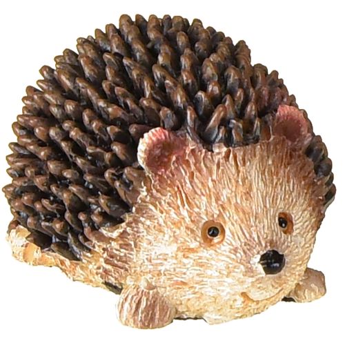 Floristik24 Mini figuras decorativas de erizo otoño pintadas a mano 4×2,5×2cm 6 piezas