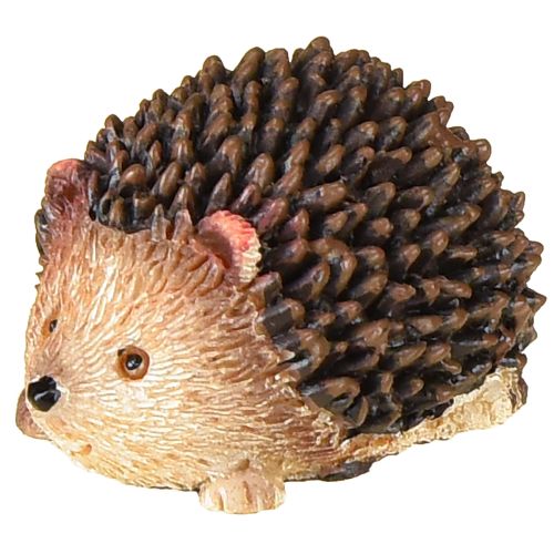Floristik24 Mini figuras decorativas de erizo otoño pintadas a mano 4×2,5×2cm 6 piezas
