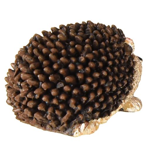 Artículo Mini figuras decorativas de erizo otoño pintadas a mano 4×2,5×2cm 6 piezas