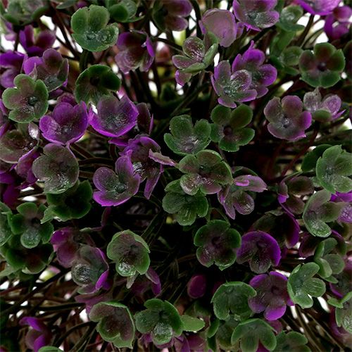 Artículo Mini bola decorativa violeta con flores artificiales Ø10cm 1 pieza