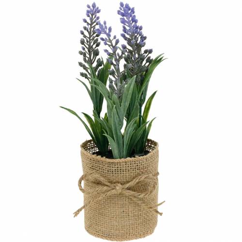 Mini lavanda en maceta plantas artificiales Decoración de lavanda artificial