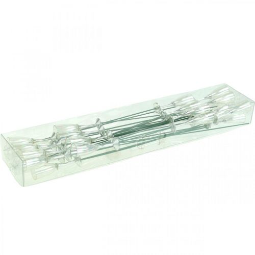 Artículo Mini copa de champán decoración Nochevieja para pegar 7,5cm 24uds