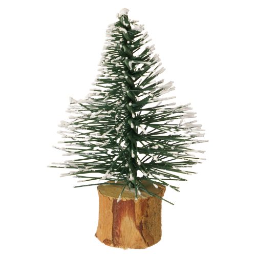 Floristik24 Mini abetos bosque invernal nevado Ø5cm H8cm 12 uds