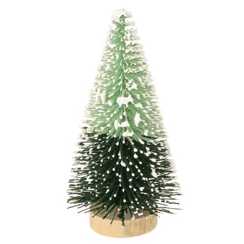 Floristik24 Mini árbol de Navidad artificial con nieve Ø5cm H10cm 6 uds