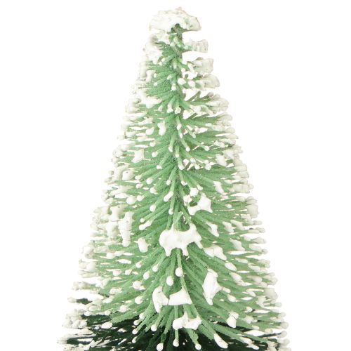 Floristik24 Mini árbol de Navidad artificial con nieve Ø5cm H10cm 6 uds