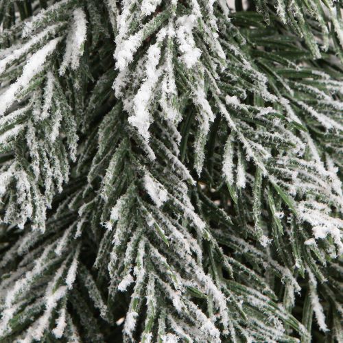 Artículo Mini árbol de Navidad nevado verde blanco con base Al. 60 cm