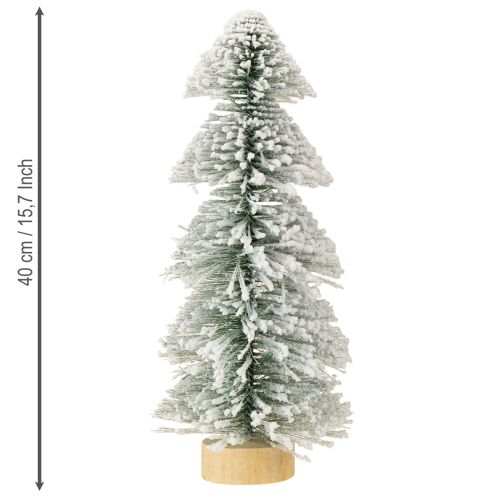 Artículo Mini árbol de Navidad LED abeto navideño cubierto de nieve 40cm