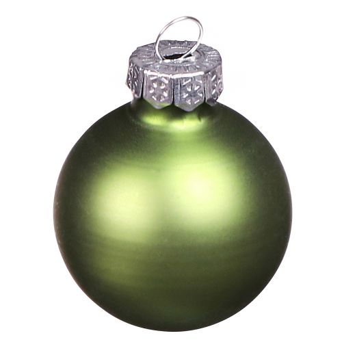 Artículo Mini bolas navideñas cristal verde claro mix Ø3cm 22 piezas