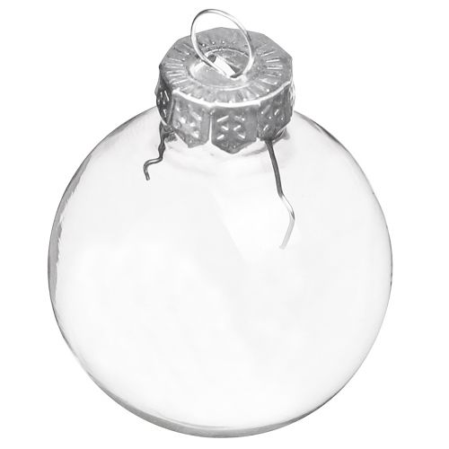 Artículo Mini bolas navideñas cristal retro transparente Ø3cm 22uds