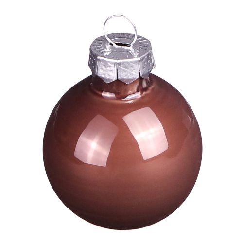 Artículo Mini bolas navideñas mix vidrio marrón dorado Ø3,5cm 22uds