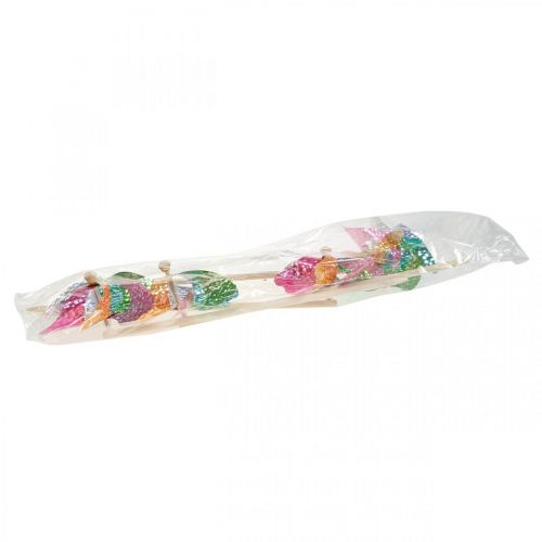 Floristik24 Molino de viento, decoración de verano, molinillo en un palo, colorido, decoración para fiestas de cumpleaños infantiles Ø16cm 4 piezas