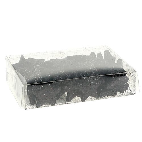 Artículo Mini estrella brillante negra 2,5 cm 96 piezas