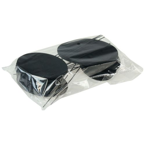 Artículo Mini Pizarra Tapón Metálico Ovalado Negro 7,5x4,5cm 12uds