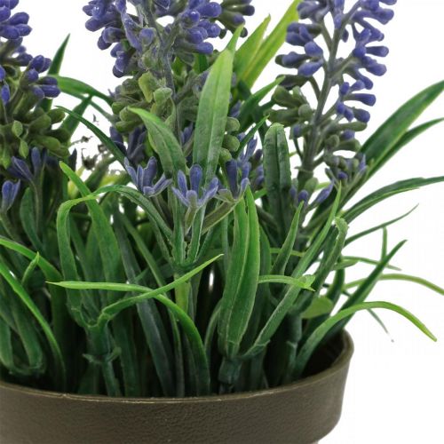 Artículo Mini lavanda en maceta planta artificial decoración de lavanda Al 16 cm