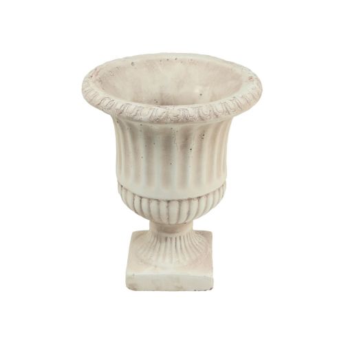 Mini maceta para plantas, maceta decorativa de hormigón, antigua H16,5 cm