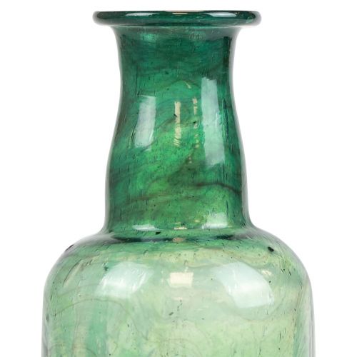 Artículo Mini florero botella de vidrio florero verde Ø6cm H17cm