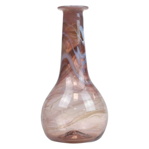 Mini florero de cristal florero violeta Ø7,5cm H15cm